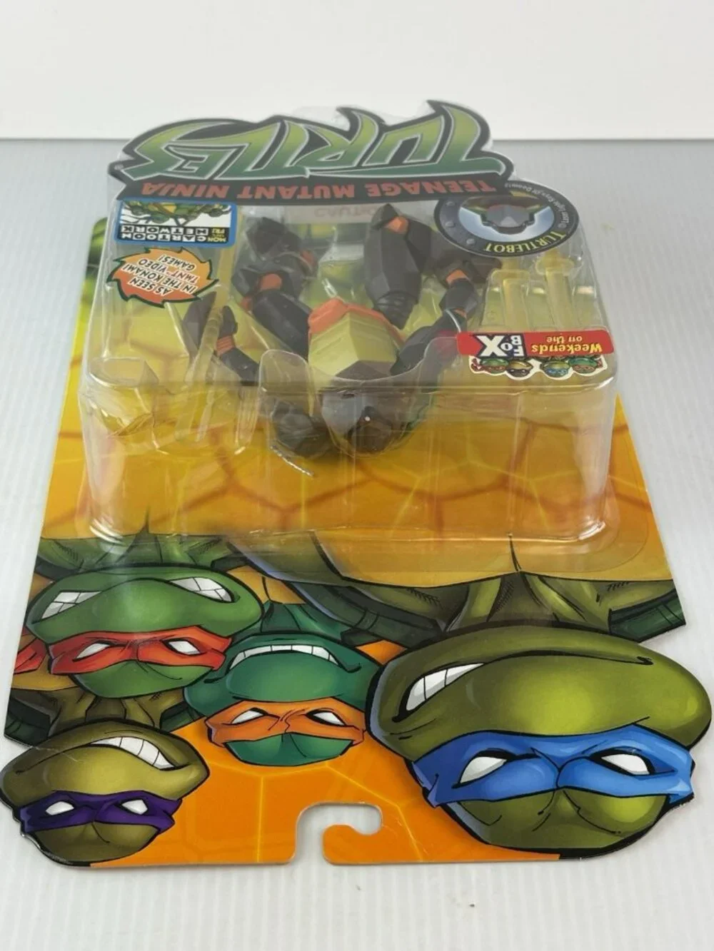 Teenage Mutant Ninja Turtles Turtlebot Action Figure 2004 New On Card. NIB.